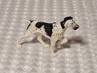 Vintage Harlequin Plastic Black White Great Dane Dog Figurine Diorama Miniature