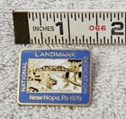 Vintage New Hope Pa Pennsylvania Buck County National Landmark 1978 Lapel Pin