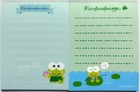 Sanrio Character Kero Kero Keroppi Mini Memo Pad 100 Kawaii 2026 Made In Japan