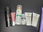 7 Pc  Hair Care Routine Travel Size Set Flat Iron Shampoo Conditioner Hairspray