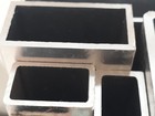 Aluminium Rectangular Tube Square Powder Coated Black Matt Ral 9005