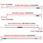 For Harley Rocker C Non-abs 16 -18  Handlebar Brake Clutch Throttle Cable 08-11