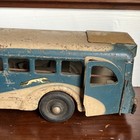 Buddy L Greyhound Vintage Toy Bus Blue beige Collectible Vehicle