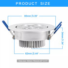10 20pc 9w 12w 15w Led Downlight Recessed Dimmable Ceiling Light With Driver