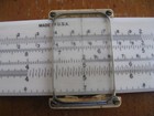 Vtg Keuffel   Esser K e 1940s Doric Slide Rule Black Leather Case Personalized