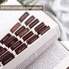 Laminated Bible Tabs For Women  Men - Large Print Tabs For Study Bibles  Boho