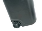 Rubbermaid 50 Gal Roughneck Wheeled Plastic Garage Trash Can  Black
