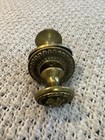 Vintage Ornate Solid Brass Door Knob  Mid-century  Floral Rosette  Portugal