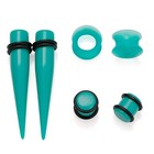 Jdxn Ear Stretching Kit 14g To 00g - 50 Pieces 14g-00g  Light Blue 50pcs 