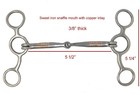 Aj Tack Jr Cowhorse Smooth Snaffle Gag Bit  5 1 4  Cheek