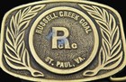 Russell Creek Coal St Paul Virginia Mine Mining Vintage Belt Buckle