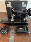 Singer Featherweight Sewing Machine 1956 Black 221 With Accessories Works 