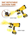 High Pressure Cordless Paint Sprayer With 2x 5 0ah Battery Electric Spray Gun