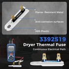 10 Pack Wp3392519 For Whirlpool Dryer Thermal Fuse Kenmore Roper Amana 3392519