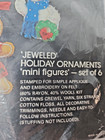 Vintage Nip Bucilla Kit Jeweled Felt Christmas Ornaments Santa   Friends  48786