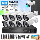 4k 5mp 8ch 4ch Dvr 1080p H 265  Outdoor Cctv Home Security Camera System