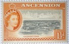 Travelstamps  1956 Ascension Sc  63   Sg 58 Qe2 Mint  Og  Lightly Hinged