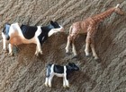 Lot Of 9 Schleich Animal Figures Cows Cats Squirrels Giraffe