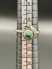 Vintage Sterling Silver Native American Navajo Malachite Ring Jewelry Size 4 5