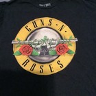 Guns   Roses Rock Group Concert Black T Shirt  Size L Cotton - Nice  
