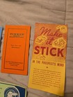 12 Vintage 1950 Car Auto Parts Manuals Catalogs Vintage Auto Parts Store Counter