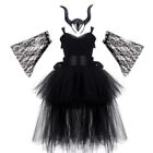 Girl Princess Dress Birthday Party Cosplay Jumpsuit Mesh Tutu Lace Sling Costume