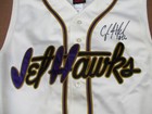 Lancaster Jet Hawks Minor League Baseball Jersey  Autographed  Sz 48  Usa