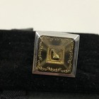 Pronto-uomo Square Cufflinks Silver Gold Tone New
