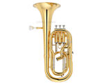 Brass Lacquered Bb Tenor Baritone Horn 3 1 Stainless Steel Pistons W case
