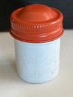 Kodak Panatomic-x Metal Film Cannister  White Can  Orange Top  Vintage 35mm Film