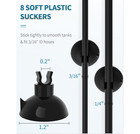 25ft Aquarium Air Pump Airline Tubing Kit With Check Valves Connectors Cups