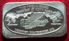 1973 Kitty Hawk W clouds Behind Head Bar By U s s c  1 Troy Oz 999 Fine Silver