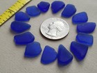 Genuine Beach Sea Glass Surf Tumbled Cobalt Blue Ocean Frosted Tiny Small V01