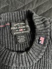Polo Jeans Co  Ralph Lauren Men   s Xl Gray Rib-knit Crewneck Cotton Sweater