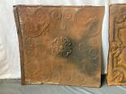 Lot Of 3 Antique Tin Ceiling  2  X 2  Shabby Tile 24  Sq Chic Vtg Crafts 54-23a