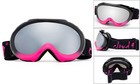 Hot Pink Girl Ski Snow Goggles Anti Fog Anti Dual Lens Winter Sport Uv Cloud 9