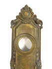 Brass Door Backplate Vintage Victorian Art Deco St Julian 900 10 3 4 X 2 3 4
