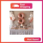 Aule 40 Inch Rose Gold 8 Balloon Number Foil 0-9 Birthday Big Numbers
