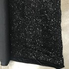 Black Stretch Velvet Fabric Sparkly Spandex Costumes Dancewear