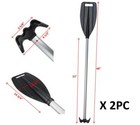Pactrade Marine 2pcs Boat Kayak Raft Paddle   Hook 4ft Anodized Aluminum Shaft