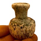 Authentic Very Old Ancient Roman Glass Bottle With Beautiful And Rare Patina