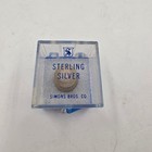 Simons Bros Sterling Silver Thimble Size 10 Greek Key Band Vintage 5 11g Case