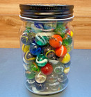 Jar Of 140 Vacor Marbles Premium Variety Pack New Mint 5 8  16mm 1 Pound 12 Oz