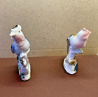 Vtg 40s Bird Figurines Blue Jay Bird Of Paradise Hand Painted Japan 4 