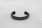 16   full horse  Black Browband With Hematite And Clear Crystals