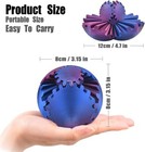 Gear Ball 3d Printed Spin Ball Cube Fidget Toy Gear Sphere Desk Toy Adults Kids