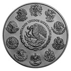 1 Oz 999 Silver Mexican Libertad - Lotus Girl - Colorized   Ruthenium Plated