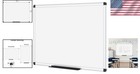 48x36 Dry Erase Board With Magnetic Surface   Marker Tray - Silver Frame
