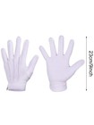 Women s Men s White Cotton Gloves 2 Pairs Long Fit Cotton Hand Gloves For