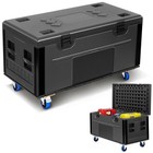 Cable Trunk Road Case With Wheel 35  X 22  X 24  Stackable Ata Rolling Road Case
